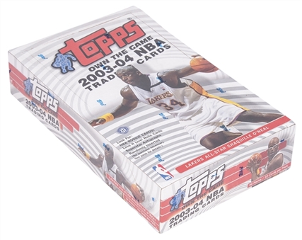 2003-04 Topps Basketball Sealed Hobby Box